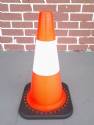 Jbc Reflective 18" Orange Cone W/black Base